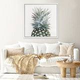 Shop Pineapple (Square) Canvas Art Print-Green, Square, Tropical, View All-framed wall decor artwork