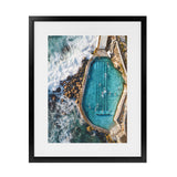 Shop Bronte Ocean Pool I Photo Art Print-Blue, Coastal, Nature, Photography, Portrait, View All-framed poster wall decor artwork