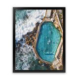 Shop Bronte Ocean Pool I Photo Art Print-Blue, Coastal, Nature, Photography, Portrait, View All-framed poster wall decor artwork