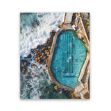 Shop Bronte Ocean Pool I Photo Art Print-Blue, Coastal, Nature, Photography, Portrait, View All-framed poster wall decor artwork
