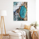 Shop Bronte Ocean Pool I Photo Canvas Art Print-Blue, Coastal, Nature, Photography, Photography Canvas Prints, Portrait, View All-framed wall decor artwork