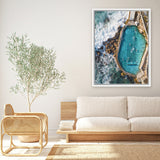 Shop Bronte Ocean Pool I Photo Canvas Art Print-Blue, Coastal, Nature, Photography, Photography Canvas Prints, Portrait, View All-framed wall decor artwork