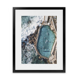Shop Bronte Ocean Pool II Photo Art Print-Blue, Coastal, Nature, Portrait, View All-framed poster wall decor artwork