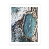 Shop Bronte Ocean Pool II Photo Art Print-Blue, Coastal, Nature, Portrait, View All-framed poster wall decor artwork