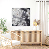 Shop Les Fleurs (Square) Canvas Art Print-Botanicals, Florals, Square, View All, White-framed wall decor artwork