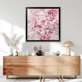 Shop Pretty Peonies (Square) Art Print-Botanicals, Florals, Pink, Square, View All-framed painted poster wall decor artwork