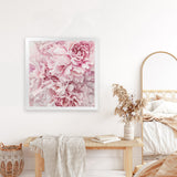 Shop Pretty Peonies (Square) Art Print-Botanicals, Florals, Pink, Square, View All-framed painted poster wall decor artwork