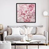 Shop Pretty Peonies (Square) Canvas Art Print-Botanicals, Florals, Pink, Square, View All-framed wall decor artwork