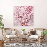 Shop Pretty Peonies (Square) Canvas Art Print-Botanicals, Florals, Pink, Square, View All-framed wall decor artwork
