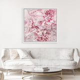 Shop Pretty Peonies (Square) Canvas Art Print-Botanicals, Florals, Pink, Square, View All-framed wall decor artwork