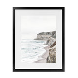 Shop Great Ocean Road II Art Print-Coastal, Neutrals, Portrait, Rectangle, Scandinavian, View All-framed painted poster wall decor artwork