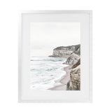 Shop Great Ocean Road II Art Print-Coastal, Neutrals, Portrait, Rectangle, Scandinavian, View All-framed painted poster wall decor artwork
