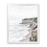 Shop Great Ocean Road II Art Print-Coastal, Neutrals, Portrait, Rectangle, Scandinavian, View All-framed painted poster wall decor artwork