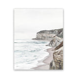 Shop Great Ocean Road II Art Print-Coastal, Neutrals, Portrait, Rectangle, Scandinavian, View All-framed painted poster wall decor artwork