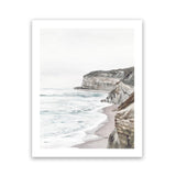 Shop Great Ocean Road II Art Print-Coastal, Neutrals, Portrait, Rectangle, Scandinavian, View All-framed painted poster wall decor artwork
