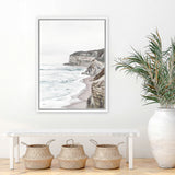 Shop Great Ocean Road II Canvas Art Print-Coastal, Neutrals, Portrait, Rectangle, Scandinavian, View All-framed wall decor artwork