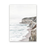 Shop Great Ocean Road II Canvas Art Print-Coastal, Neutrals, Portrait, Rectangle, Scandinavian, View All-framed wall decor artwork
