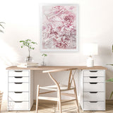 Shop Pretty Peonies II Art Print-Botanicals, Florals, Pink, Portrait, Rectangle, View All-framed painted poster wall decor artwork