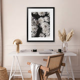 Shop Vintage Blooms II Art Print-Black, Botanicals, Florals, Portrait, Rectangle, View All-framed painted poster wall decor artwork
