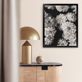 Shop Vintage Blooms II Art Print-Black, Botanicals, Florals, Portrait, Rectangle, View All-framed painted poster wall decor artwork