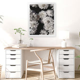 Shop Vintage Blooms II Art Print-Black, Botanicals, Florals, Portrait, Rectangle, View All-framed painted poster wall decor artwork