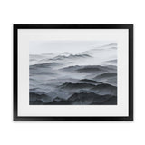 Shop Abstract Mountain Range Art Print-Black, Coastal, Grey, Landscape, Nature, Scandinavian, View All-framed painted poster wall decor artwork