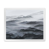 Shop Abstract Mountain Range Art Print-Black, Coastal, Grey, Landscape, Nature, Scandinavian, View All-framed painted poster wall decor artwork