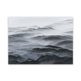 Shop Abstract Mountain Range Canvas Art Print-Black, Coastal, Grey, Landscape, Nature, Scandinavian, View All-framed wall decor artwork