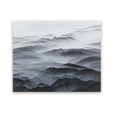 Shop Abstract Mountain Range Art Print-Black, Coastal, Grey, Landscape, Nature, Scandinavian, View All-framed painted poster wall decor artwork