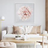Shop Pastel Peony (Square) Canvas Art Print-Botanicals, Florals, Pink, Square, View All-framed wall decor artwork