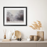 Shop Misty Morning Art Print-Brown, Grey, Landscape, Scandinavian, View All-framed painted poster wall decor artwork