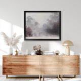 Shop Misty Morning Art Print-Brown, Grey, Landscape, Scandinavian, View All-framed painted poster wall decor artwork