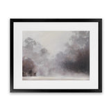 Shop Misty Morning Art Print-Brown, Grey, Landscape, Scandinavian, View All-framed painted poster wall decor artwork