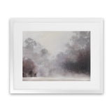 Shop Misty Morning Art Print-Brown, Grey, Landscape, Scandinavian, View All-framed painted poster wall decor artwork