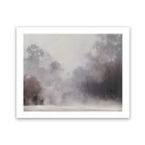 Shop Misty Morning Art Print-Brown, Grey, Landscape, Scandinavian, View All-framed painted poster wall decor artwork