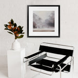Shop Misty Morning (Square) Art Print-Grey, Scandinavian, Square, View All-framed painted poster wall decor artwork