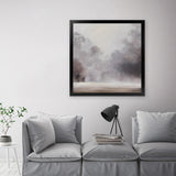 Shop Misty Morning (Square) Art Print-Grey, Scandinavian, Square, View All-framed painted poster wall decor artwork