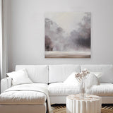 Shop Misty Morning (Square) Canvas Art Print-Grey, Scandinavian, Square, View All-framed wall decor artwork