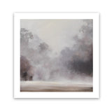 Shop Misty Morning (Square) Art Print-Grey, Scandinavian, Square, View All-framed painted poster wall decor artwork