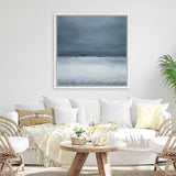 Shop Dusk Horizon I (Square) Canvas Art Print-Blue, Coastal, Square, View All-framed wall decor artwork