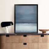 Shop Dusk Horizon I Art Print-Blue, Coastal, Nature, Portrait, View All-framed painted poster wall decor artwork