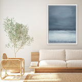Shop Dusk Horizon I Canvas Art Print-Blue, Coastal, Nature, Portrait, View All-framed wall decor artwork