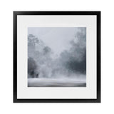 Shop Misty Morning II (Square) Art Print-Abstract, Blue, Grey, Scandinavian, Square, View All-framed painted poster wall decor artwork