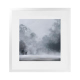Shop Misty Morning II (Square) Art Print-Abstract, Blue, Grey, Scandinavian, Square, View All-framed painted poster wall decor artwork