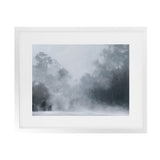 Shop Misty Morning II Art Print-Abstract, Blue, Grey, Horizontal, Landscape, Rectangle, Scandinavian, View All-framed painted poster wall decor artwork