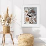 Shop Spring Bouquet II Art Print-Botanicals, Florals, Grey, Hamptons, Nature, Portrait, View All-framed painted poster wall decor artwork