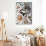 Shop Spring Bouquet II Canvas Art Print-Botanicals, Florals, Grey, Hamptons, Nature, Portrait, View All-framed wall decor artwork