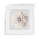 Shop Cream White Dahlia Flower (Square) Art Print-Botanicals, Florals, Square, View All, White-framed painted poster wall decor artwork