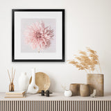 Shop Pastel Pink Dahlia Flower (Square) Art Print-Botanicals, Florals, Pink, Square, View All-framed painted poster wall decor artwork