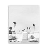 Shop Palms Springs Doorway 3 B&W Art Print-Black, Boho, Botanicals, Coastal, Grey, Portrait, Tropical, View All, White-framed painted poster wall decor artwork
